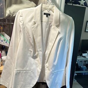 Lane Bryant White Blazer Versatile Suit Jacket